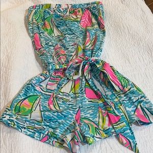 Lilly Pulitzer You Gotta Regatta Romper sz XS